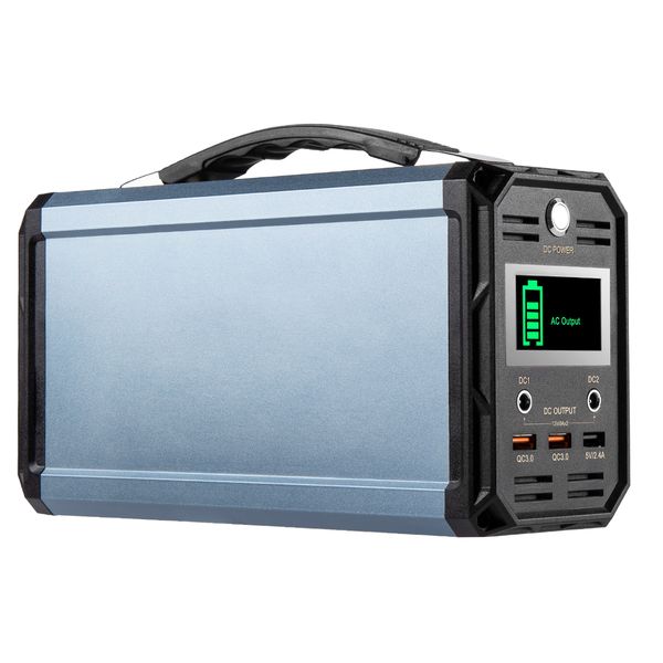 

300w solar generator, flashfish 60000mah portable power station camping potable generator, cpap battery recharged by solar panel/wall outlet