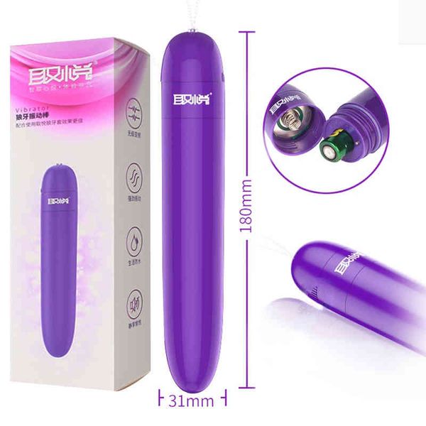 NXY VIBRADORES LOBO Vibrador de dentes feminino Masturbador Paix￣o de massagem G-ponto Gol de massagem