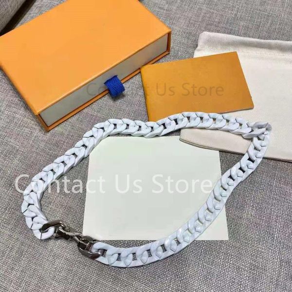 

chains 2021 luxury white letter necklace high-end brand charm bag accessories car pendant men's and women's birthday gifts, Silver