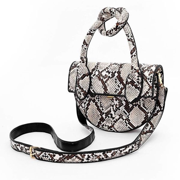 

women handbag serpentine pattern pu leather fashion crossbody bags for women 2020 small flap hand bag retro clutches purse c0228