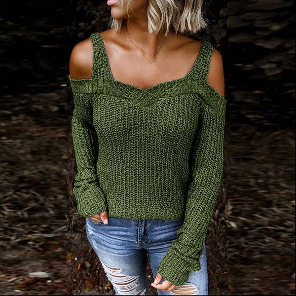 

women shoulder sweater women long sleeve pullovers cold shoulder sweater female loose pull sleeve jumper, White;black