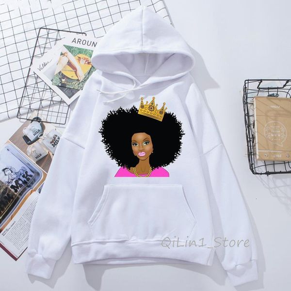 

melanin poppin hoodie vogue kawaii black girl print womens sweatshirt hip hop rock hoodies women streetwear hoody clothe