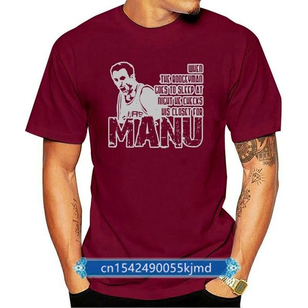 

men's t-shirts manu ginobili basket argentina t shirt, White;black