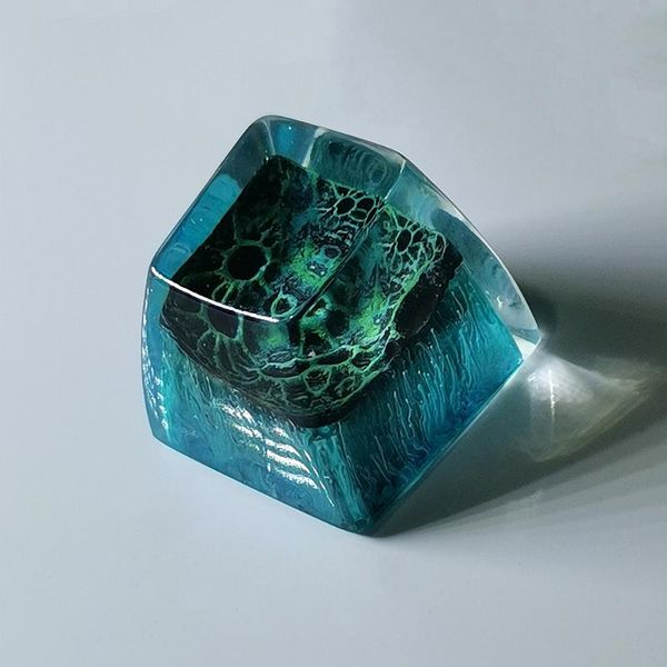 

r surface design resin keycaps for cherry mx switch mechanical gaming keyboard sa r1 profile green black blue orange key cap