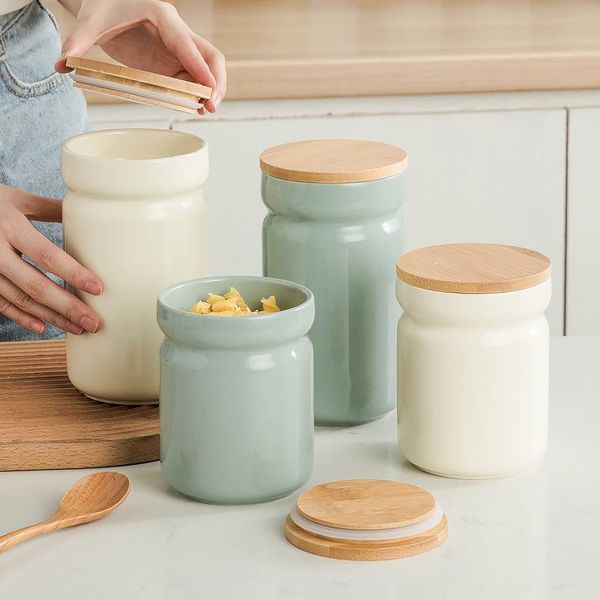 

storage bottles & jars 700ml/1000ml single piece air tight kitchen boxes dry foods tea oatmeal cereals beans containers candy pasta organize