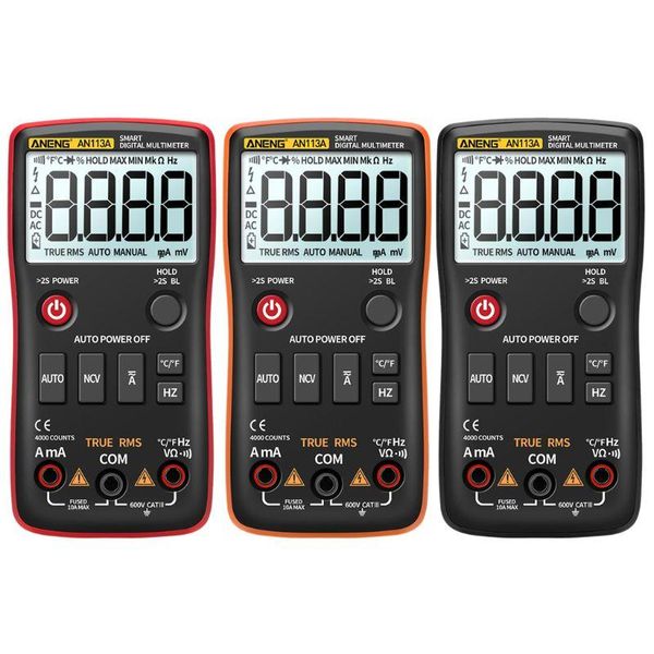 

multimeters 2021 digital multimeter auto range true rms with temperature tester 4000 counts ac/dc