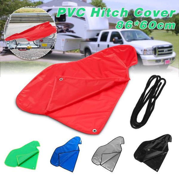 

parts red pvc car waterproof trailer towing hook connector hitch cover for caravan tailer coupling lock dust protect