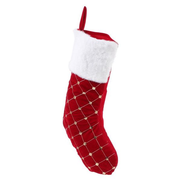 

christmas decorations 1pc delicate stocking-shaped candy bag useful tree pendant