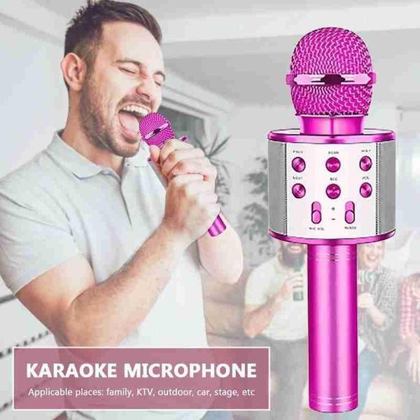 

karaoke microphone mobile singing live artifact wireless bluetooth usb portable home speaker pocket ktv microphone