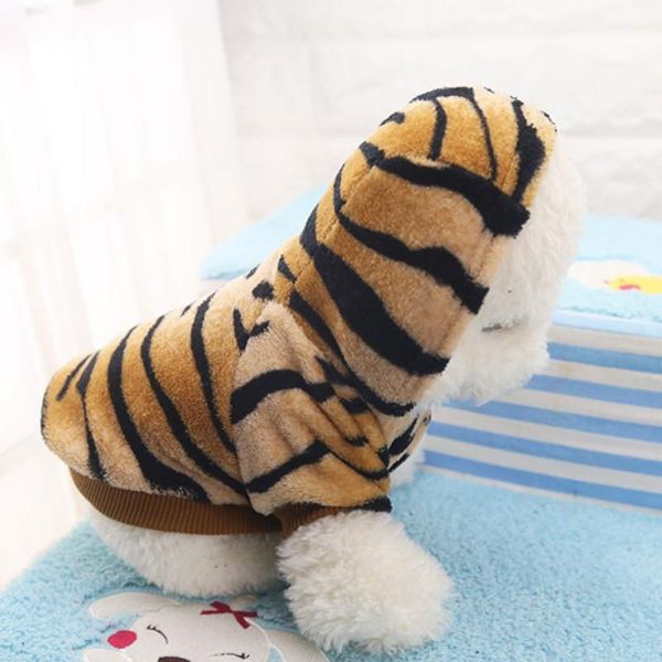 

dog apparel pet fashion cat autumn winter tiger disguise coats warm hoodies