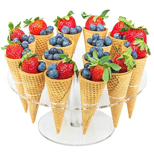 

other bakeware acrylic ice cream stand cake cone holder 6/16 cones wedding buffet display stock tools decor