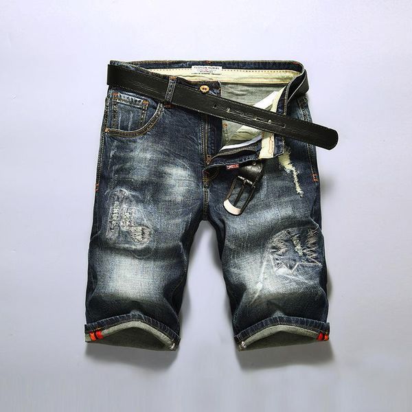 Pantaloncini di jeans da uomo Jean Homme Stretch Short Uomo Jeans estivi elasticizzati in cotone di alta qualità