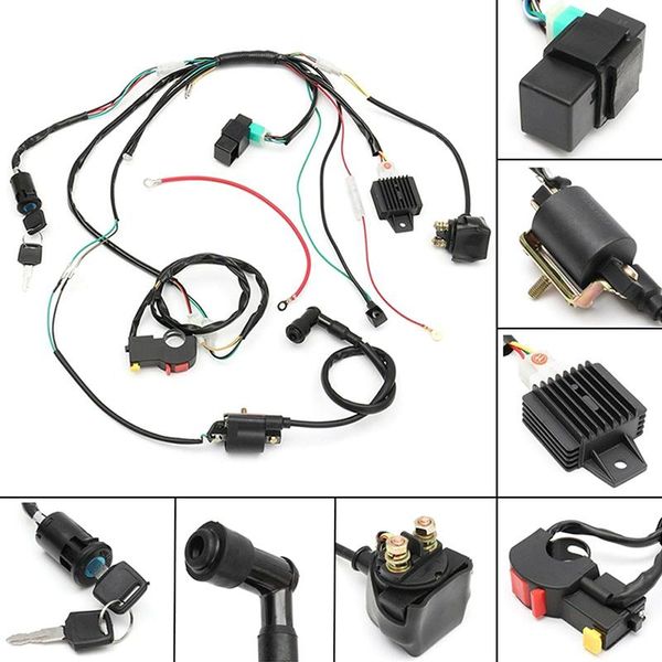 

pedals in stock solenoid coil cdi quad dirt bike atv car accessories drop 50 70 90cc 110cc 125cc wiring harness loom forwarding