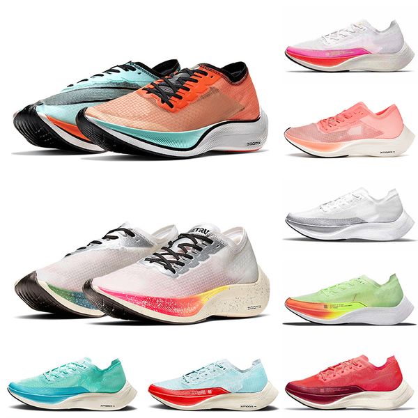 

2021 wholesale pegasus zoomx next% men women running shoes white metallic silver off pink aurora green ekiden blue ribbon be true runners sn