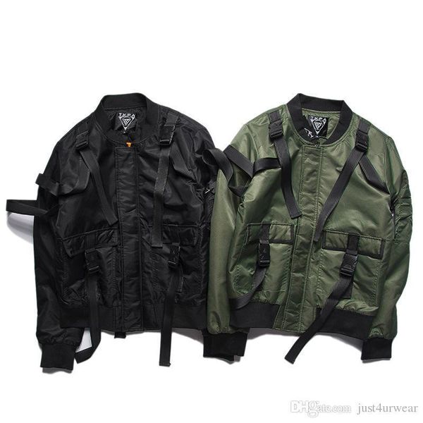 

mens high street patchwork bomber jackets thick winter pilot flight jackets coats men punk hip hop outerwear jackets, Black;brown