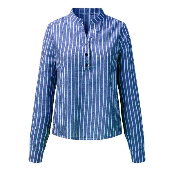 

women's blouses & shirts womens blouse striped camisa summer long sleeve lapel button down casual vintage shirt elegant women mulher bl, White