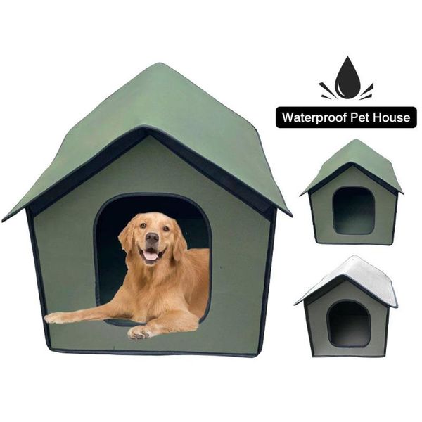 

pet outdoor house waterproof weatherproof cat house foldable pet shelter for pets outdoor rainproof dog cat villa