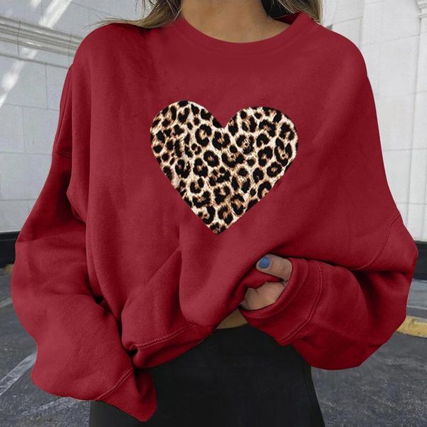 

sagace swetshirt 2021 harajuku women oversize heart printed long sleeve o-neck swetshirts autumn pullover y2k harry styles, Black