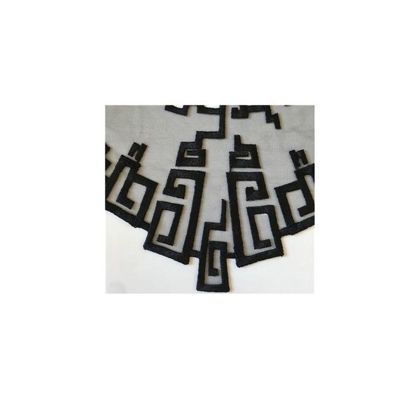 

embroidery applique lace and ornament sewing lace collar diy trim organza lace fabric dress accessories black and white qylkkx