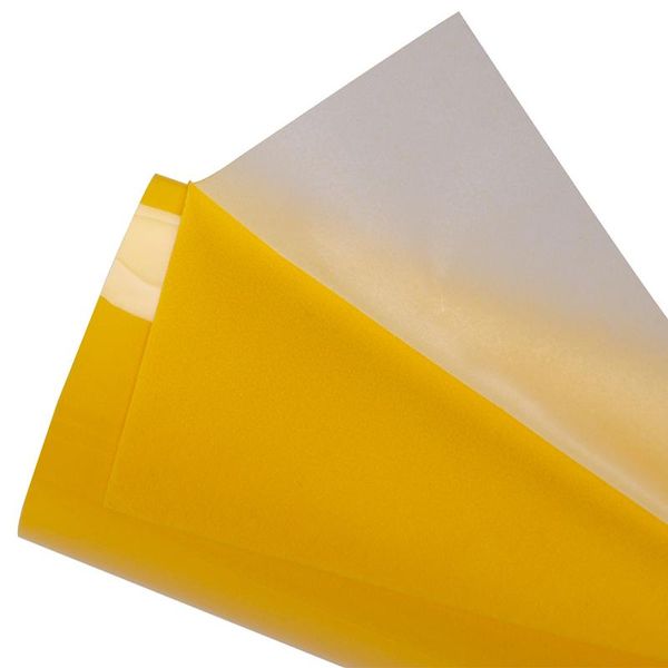 

window stickers wholesale flock heat transfe vinyls htv clothes iron on transfer yellow color press drop decor film washable