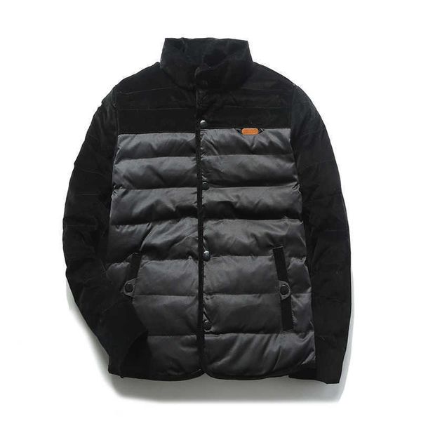 

men's down & parkas 2021 brand winter jacket men thick warm cotton mens autumn outerwear parka solid coat m-5xl, Black