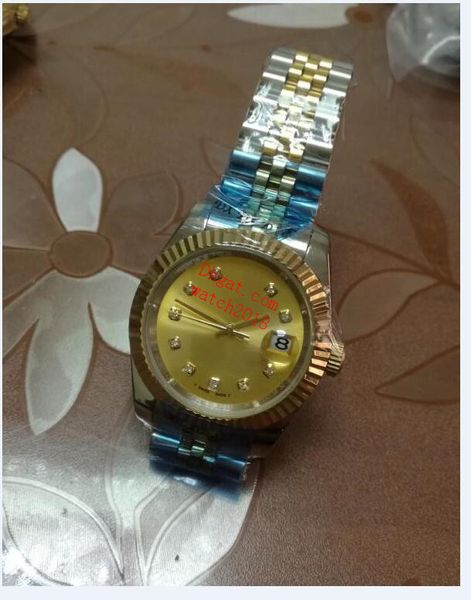 Luxo Mens Watch Sapphire 36mm 116233 116234 Magnifier calendário mecânico jubileu pulseira clássico unisex relógios à prova d'água