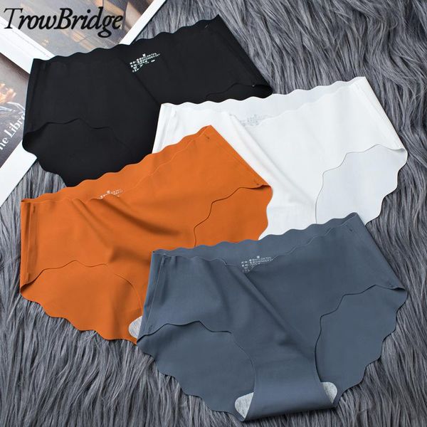 

women's panties trowbridge sports seamless underwear silk satin girls breathable briefs ruffles underpants intimate lingere, Black;pink