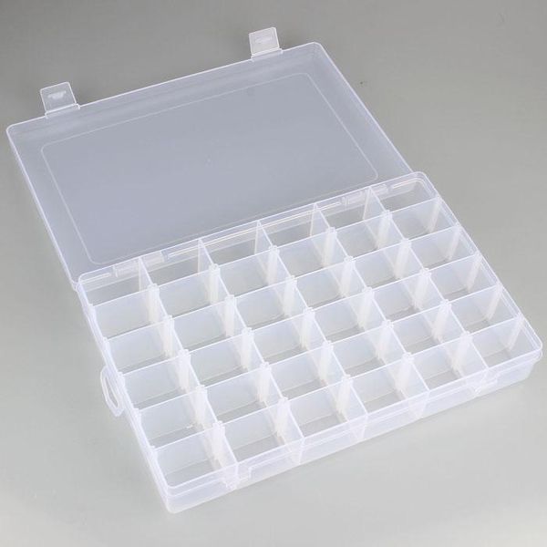 

36 grids storage case box holder container pills jewelry nail art tips