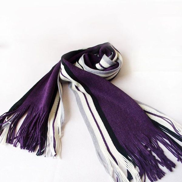 

scarves winter warm men's scarf classical striped artificial men tassels long pashmina shawl aic88, Blue;gray