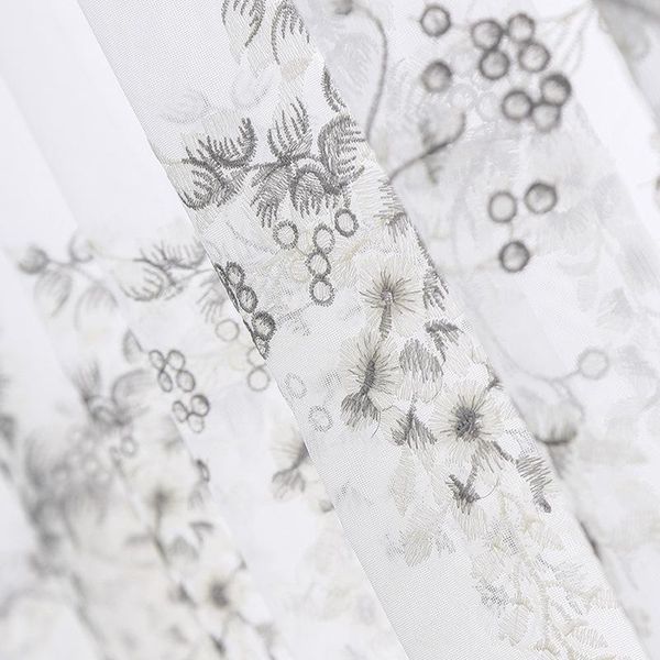 

curtain & drapes aesthetic pastoral window screen fairy style mesh embroidery wholesale bedroom living room balcony