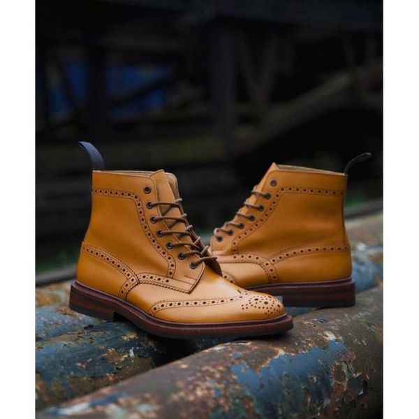 

dress shoes men's leather or handmade lace boots, classic boots with shoelaces and casual ankle kr129 8rts, Black