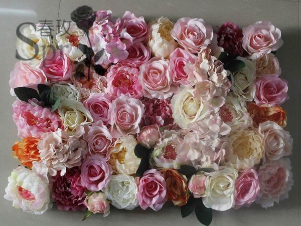 

spr mix color with leaf artificial silk rose wedding flower wall backdrop arch table centerpiece decorations 10pcs/lot