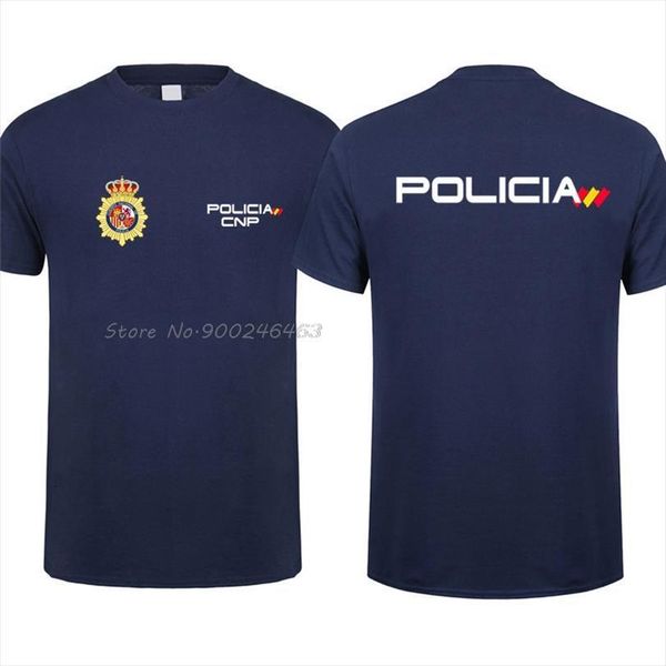 

spain national police man mens cool espana policia cnp uip upr anti riot force men cotton tees harajuku streetwear, White;black