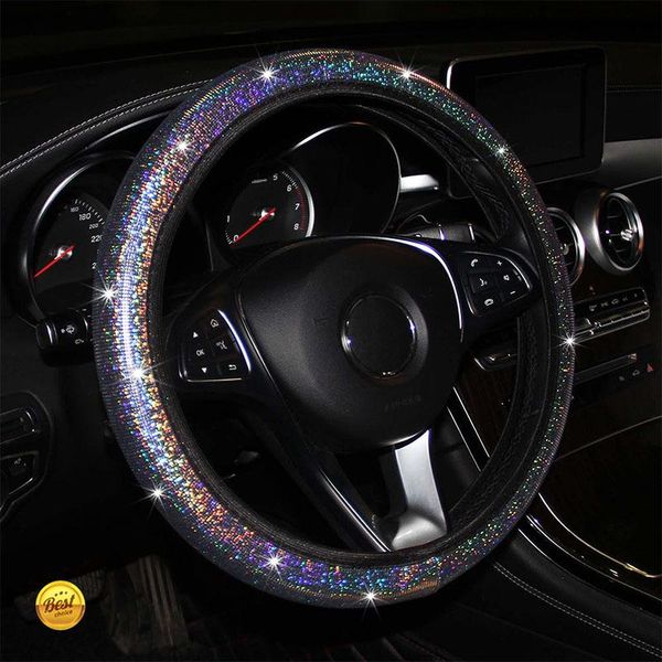 

steering wheel covers car cover colorful stamping universal auto steering- car-styling interior accessories