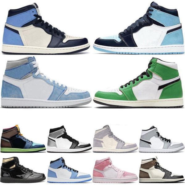 

pine green black 1s basketball shoes jumpman 1 bloodline men designer sneakers fearless obsidian unc patent gold black toe trainers