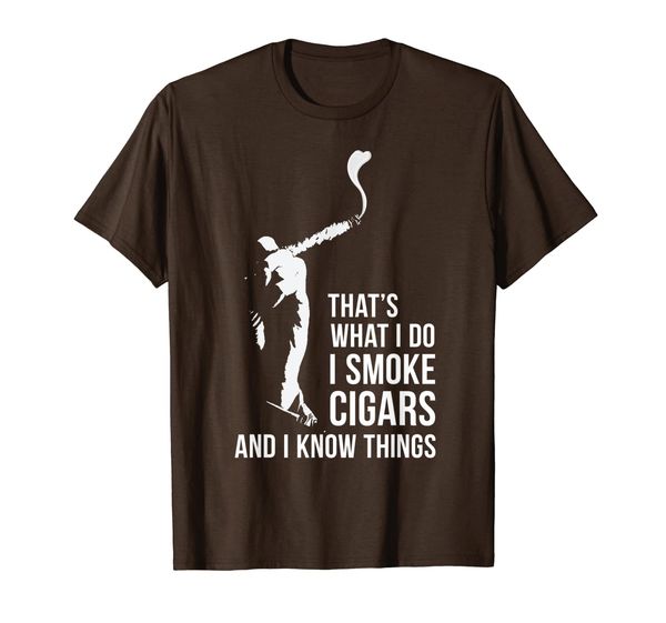 

I Smoke Cigars I Know Things Smoker Gift For Men Graphic T-Shirt, Mainly pictures