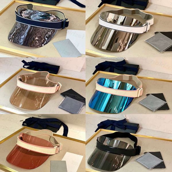 

visors sunbonnet cap fashion letter hats lens art word for man woman designer 6 color quality, Blue;gray