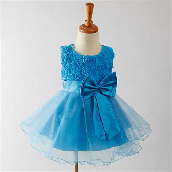 Baby Sweet Dreses Flower Girl Dress Summer Tutu Matrimonio Compleanno Abiti da festa per ragazze Abbigliamento per bambini G1026