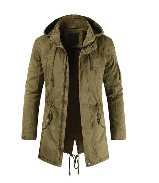 

men's jackets men spring fall fashion jacket korean style slim fit trendy long sleeve adjustable waist hooded coat male handsome thin, Black;brown