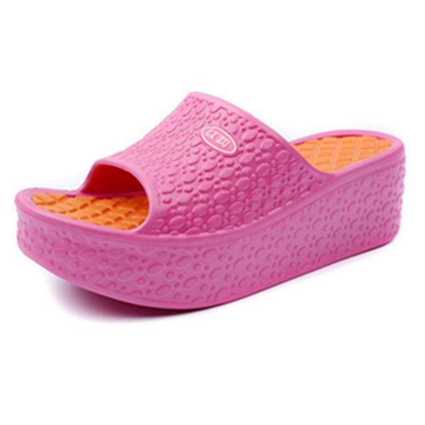

sandals women flip flops slippers flats shoes flat high heel fashion wedges woman slides casual female beach, Black