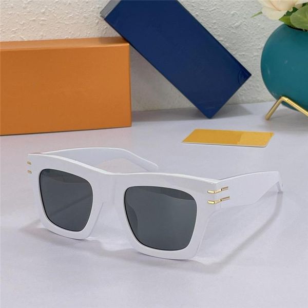 

sunglasses for women and men summer style anti-ultraviolet 1482 retro shield lens plate square full frame fashion eyeglasses random box, White;black