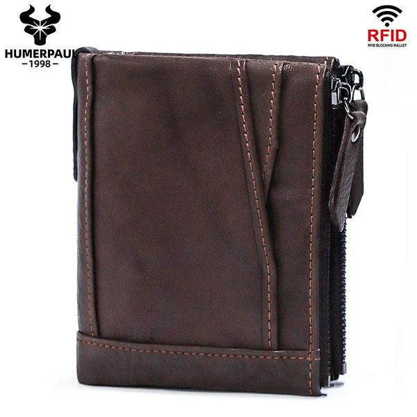 

wallets humerpaul 100% genuine leather women wallet female coin purse vintage small card holder for clamp money bag lady, Red;black