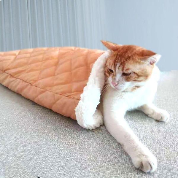 

kennels & pens pet sleeping bags winter warmth pets berber fleece puppy bed cattery soft comfortable breathable cat mat dog supplies