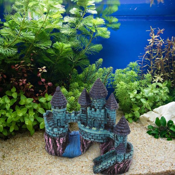 

decorations 1pc fish tank castle decor resin craft aquarium accessory