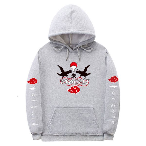 

2021 new anime hoodies sweatshirt men women cartoon uchiha itachi hoodie japanese streetwear naruto coat uvk2, Black