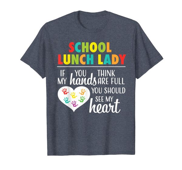 

School Lunch Lady Cute Heart Appreciation Gift Tshirt for Wo, Mainly pictures