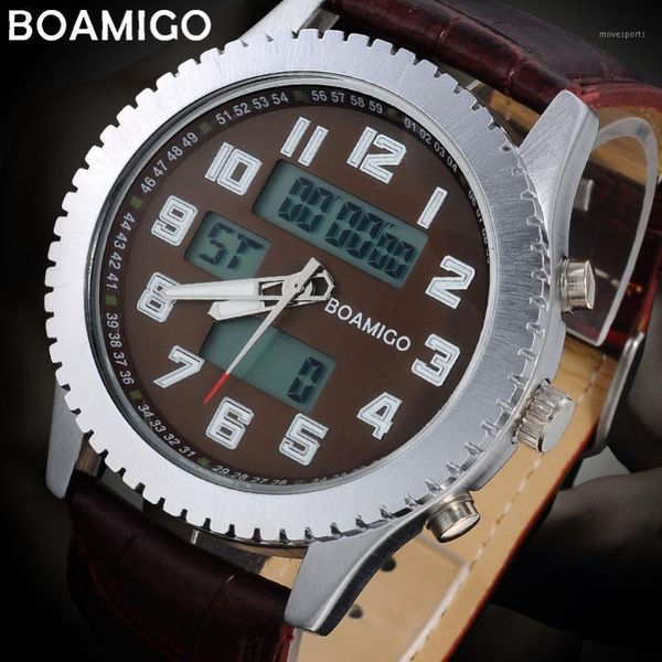 

men sport watches casual military quartz brand men's leather band wristwatches 30m waterproof relogio masculino, Slivery;brown