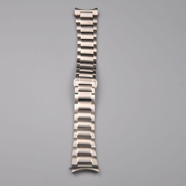 

watch bands 22mm 316l stainless steel strip mens parts strap silver automatic mechanical wristwatches men leather, Black;brown