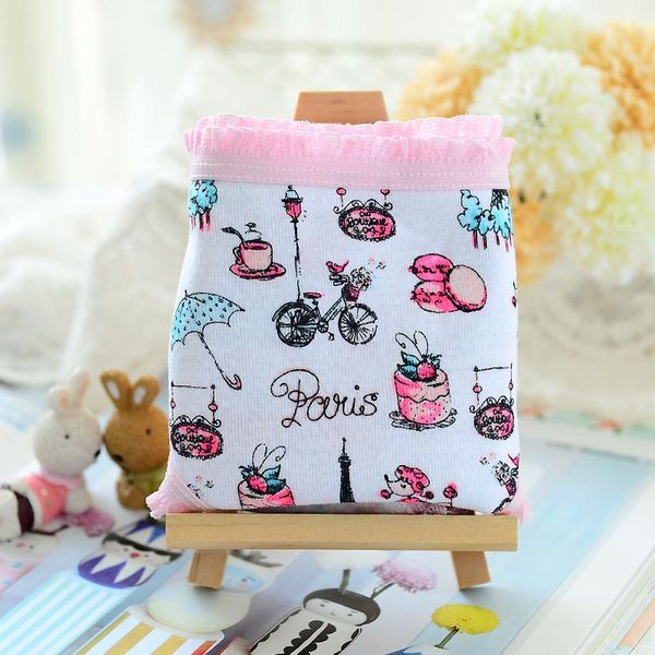 

shorts 4 pcs/lot cotton underwear girls panties elastic briefs for 110-150cm tnn0064, Black