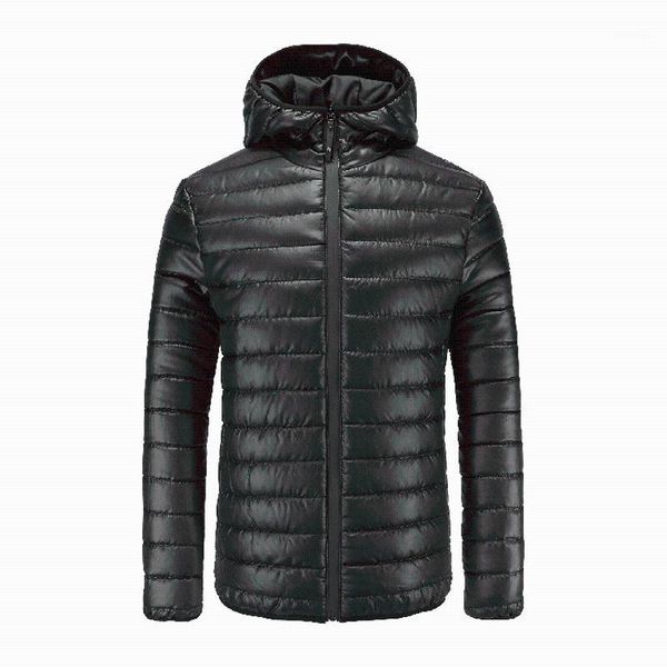 

2019 new jacket parkas men autumn winter light weight overcoat outerwear warm polyester casual windbreaker quilted jackets men1, Tan;black